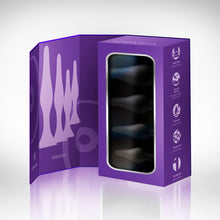 Load image into Gallery viewer, Edonista Alessandra 4pc Anal Plug Set Black
