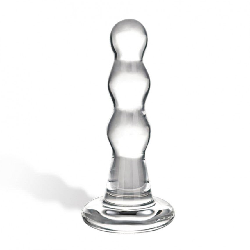 Glas Triple Play Beaded Butt Plug