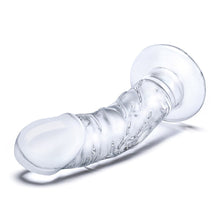 Load image into Gallery viewer, Glas 7 Curved Realistic Glass Dildo W Veins &quot;
