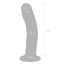 Load image into Gallery viewer, Glas 7 Curved Realistic Glass Dildo W Veins &quot;
