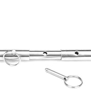Load image into Gallery viewer, Lux Fetish Expandable Spreader Bar Set 35-47in W/ Detachable Leatherette Cuffs

