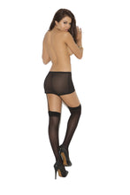 Load image into Gallery viewer, Sheer Thigh Hi Midnight Blue O/s
