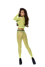 Load image into Gallery viewer, Long Sleeve Diamond Net Top
