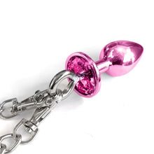 Load image into Gallery viewer, Nixie Metal Plug &amp; Furry Cuff Set Pink Metallic
