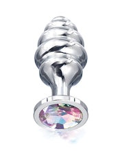 Load image into Gallery viewer, Nixie Honey Dipper Small Ribbed Stainless Steel Plug
