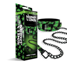 Load image into Gallery viewer, Stoner Vibes Collar/leash Glow In The Dark Chronic Collection

