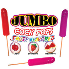 Load image into Gallery viewer, Jumbo Fruit Flavored Cock Pops 6pc Display

