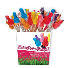Load image into Gallery viewer, Pecker Candy Bouquet 72 Pcs Pail Display
