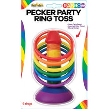 Load image into Gallery viewer, Rainbow Pecker Party Ring Toss
