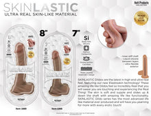 Load image into Gallery viewer, Skinsations Skinlastic Sliding Skin 7in Dildo W/ Suction Base
