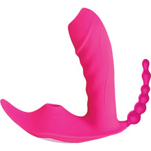 Load image into Gallery viewer, Sweet Sex Body Candy Silicone Toy W/ Tongue &amp; Beads Magenta
