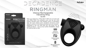 (wd) Decadence Ringman Vibrati Cock Ring
