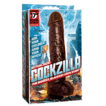Load image into Gallery viewer, Cockzilla 16.5 Black Realistic Cock &quot;
