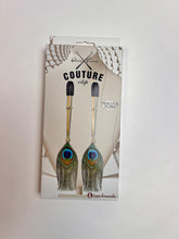Load image into Gallery viewer, Couture Clips Peacock Plume Luxury Nipple Clamps
