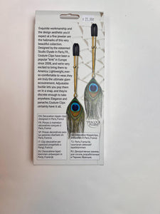 Couture Clips Peacock Plume Luxury Nipple Clamps