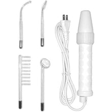 Load image into Gallery viewer, Neon Wand Electrosex Kit White Handle Purple Electrode Us Plug
