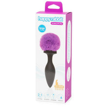 Load image into Gallery viewer, (d) Happy Rabbit Large Vibrati Bunny Tail Butt Plug
