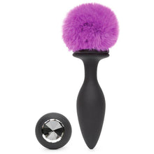 Load image into Gallery viewer, (d) Happy Rabbit Large Vibrati Bunny Tail Butt Plug
