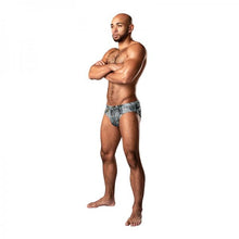 Load image into Gallery viewer, Dirty Denim Thong Blue S/m
