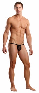 Posing Strap Stretch Lace Black O/s