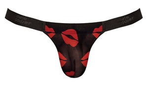 Kiss Me Micro Thong V Lips Print S/m