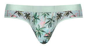 Sheer Prints Thong Flamingo S/m