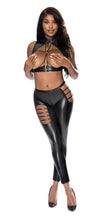 Load image into Gallery viewer, Liquid Onyx Open Vest &amp; Leggings Black S/m
