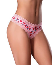 Load image into Gallery viewer, Crotchless Thong 2xl Strawberry
