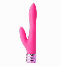 Load image into Gallery viewer, Victoria Rechargeable Silicone Dual Vibe Neon Pink

