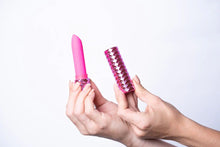 Load image into Gallery viewer, Roxie Maia Crystal Gem Lipstick Vibrator Pink
