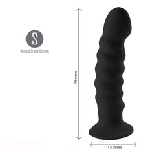 Load image into Gallery viewer, Kendall Silicone Black Dong
