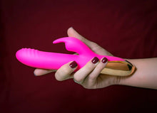 Load image into Gallery viewer, Dream Supercharged Silicone Rabbit Rechargeable Pink

