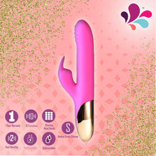 Load image into Gallery viewer, Dream Supercharged Silicone Rabbit Rechargeable Pink
