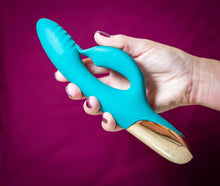Load image into Gallery viewer, Skyler Silicone Bendable Teal Rabbit
