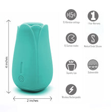 Load image into Gallery viewer, Tulip Pro Suction Vibe Teal Rechargeable
