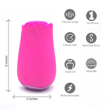 Load image into Gallery viewer, Tulip Pro Suction Vibe Pink Rechargeable
