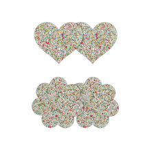 Load image into Gallery viewer, Pretty Pasties Heart &amp; Flower Glow 2 Pair
