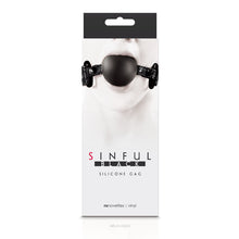 Load image into Gallery viewer, Sinful Soft Silicone Gag Black
