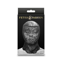 Load image into Gallery viewer, Fetish &amp; Fantasy Lace Hood Black
