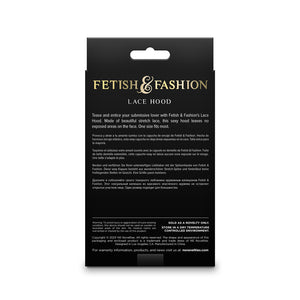 Fetish & Fantasy Lace Hood Black