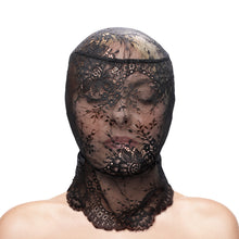Load image into Gallery viewer, Fetish &amp; Fantasy Lace Hood Black
