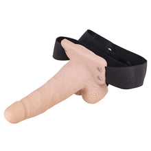 Load image into Gallery viewer, Erection Assistant Hollow Strap-on 6 Vibrating White &quot;
