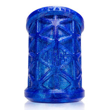 Load image into Gallery viewer, Morph Sleek Geometric Pattern Ballstretcher Silicone Smoosh Blueballs
