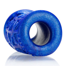 Load image into Gallery viewer, Morph Sleek Geometric Pattern Ballstretcher Silicone Smoosh Blueballs
