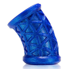 Load image into Gallery viewer, Morph Sleek Geometric Pattern Ballstretcher Silicone Smoosh Blueballs
