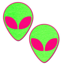 Load image into Gallery viewer, Pastease Neon Glowing Green Alien On Neon Pink
