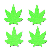 Load image into Gallery viewer, Pastease Small Glow In The Pot Leaf Nipple
