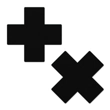 Load image into Gallery viewer, Pastease Plus X Faux Latex Black Crosses
