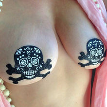 Load image into Gallery viewer, Pastease Skull Black Glitter Candy
