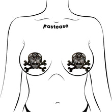 Load image into Gallery viewer, Pastease Skull Black Glitter Candy
